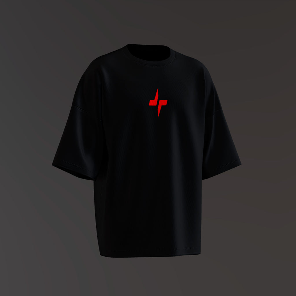 Playera Oversize “Parkour Club” – Negro